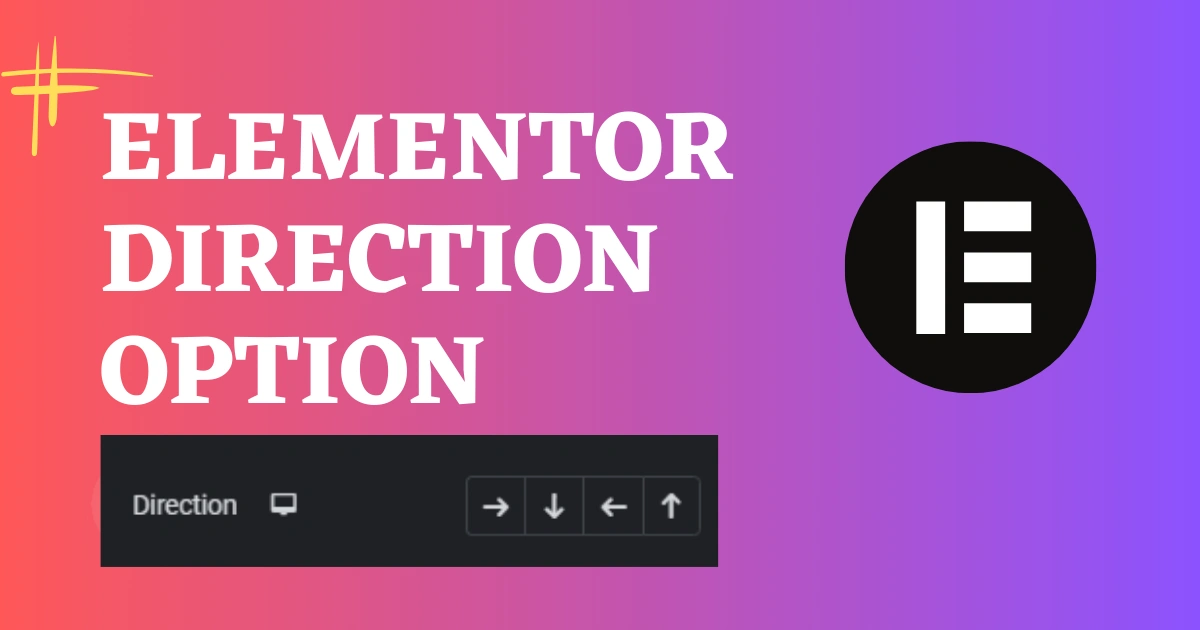 How to use Elementor container Direction