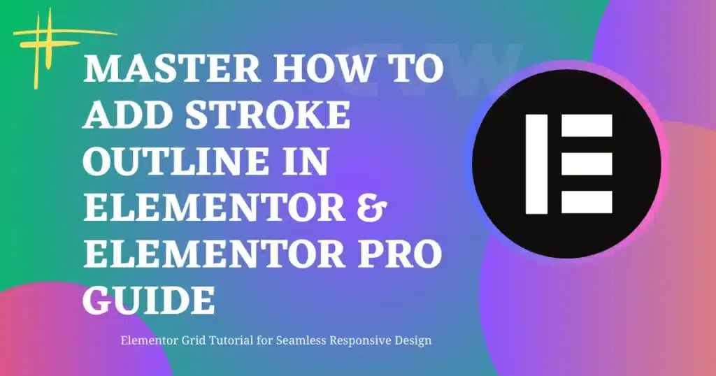 How to Add Stroke Outline in Elementor & Elementor Pro 4 Stroke Outline in elementor