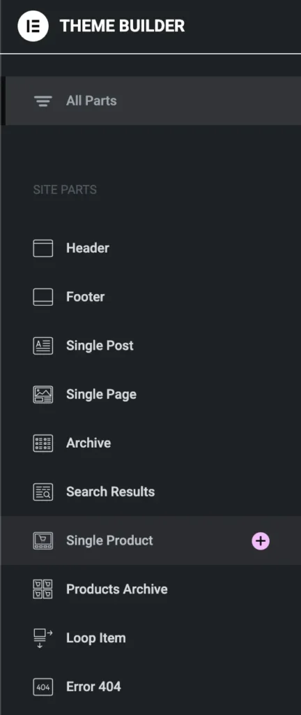 How to Create a Custom WooCommerce Product Page in Elementor Pro 2 Theme-Builder-Options