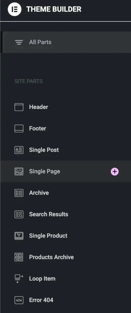 How to Create a WooCommerce Cart Page Using Elementor Pro 3 Theme-Builder-Option