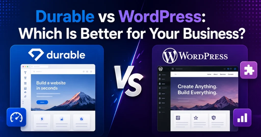 Durable vs WordPress: Which Is Better for Your Business? 2 Durable vs WordPress Which Is Better for Your Business