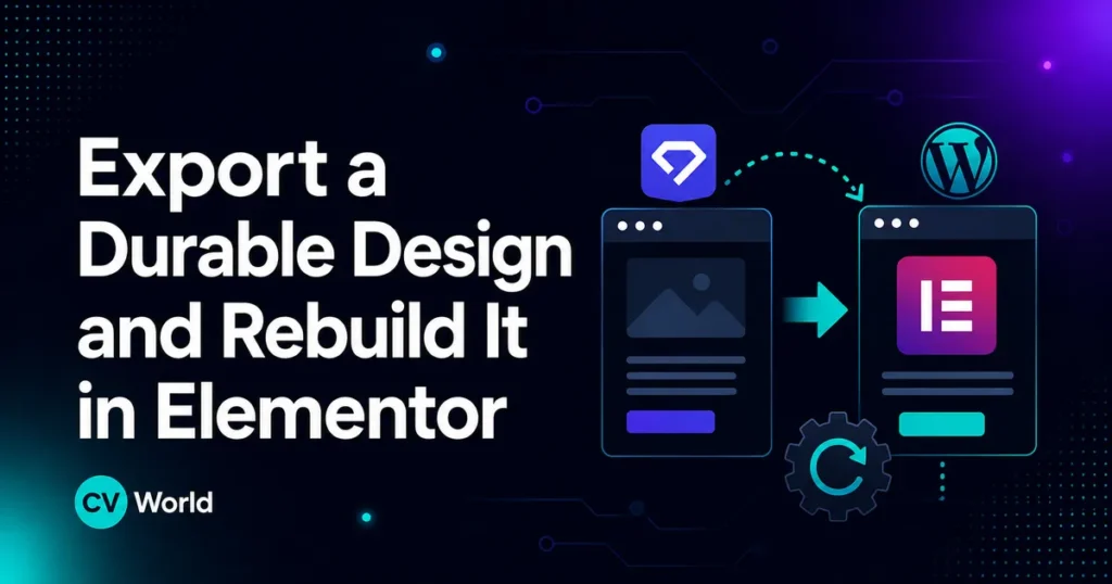 Export a Durable Design and Rebuild It in Elementor 1 Export a Durable Design and Rebuild It in Elementor 1