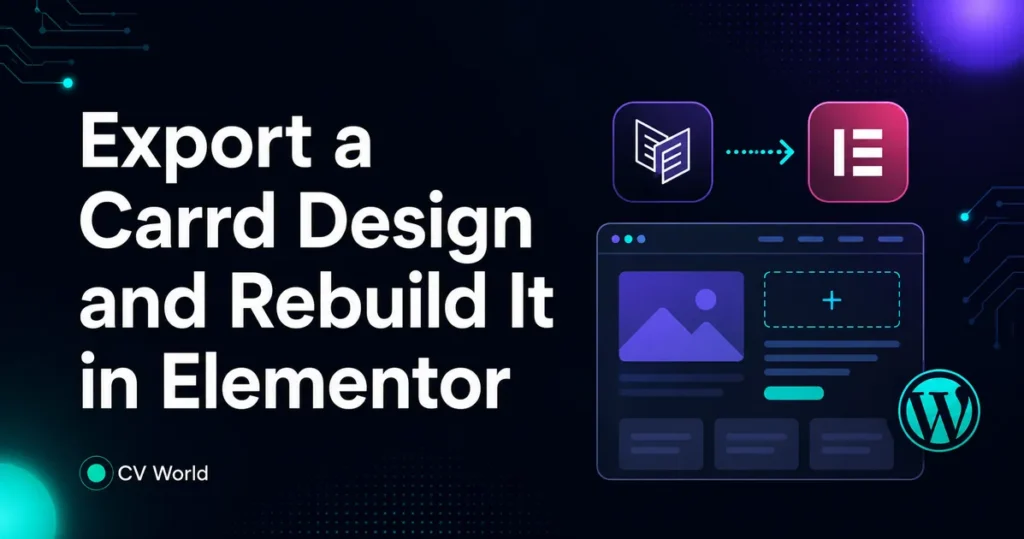 Export a Carrd Design and Rebuild It in Elementor 1 Export a Carrd Design and Rebuild It in Elementor 1