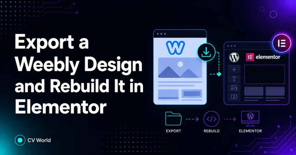 Export a Weebly Design and Rebuild It in Elementor 1 Export a Weebly Design and Rebuild It in Elementor 1