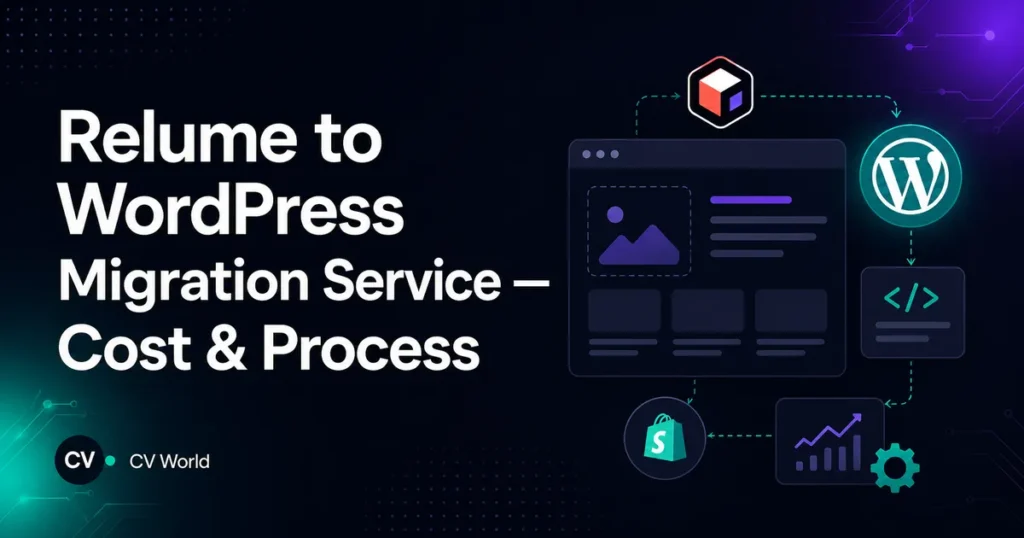 Relume to WordPress Migration Service — Cost Process 1