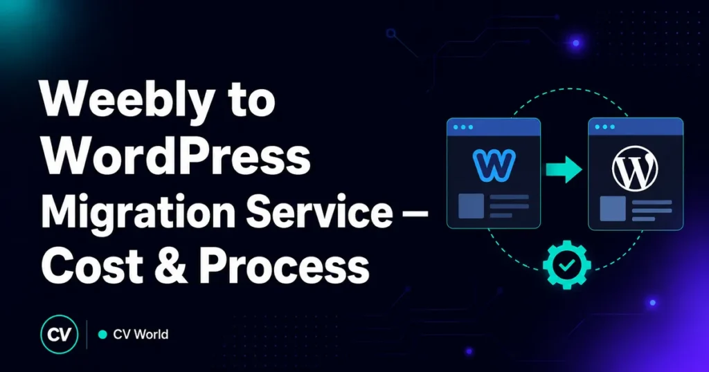 Weebly to WordPress Migration Service — Cost Process 1