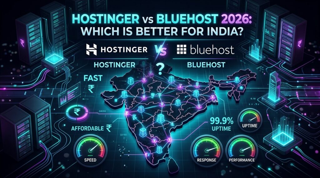 Hostinger vs Bluehost 2026: Which Is Better for India? 85 hostinger vs bluehost india 2026