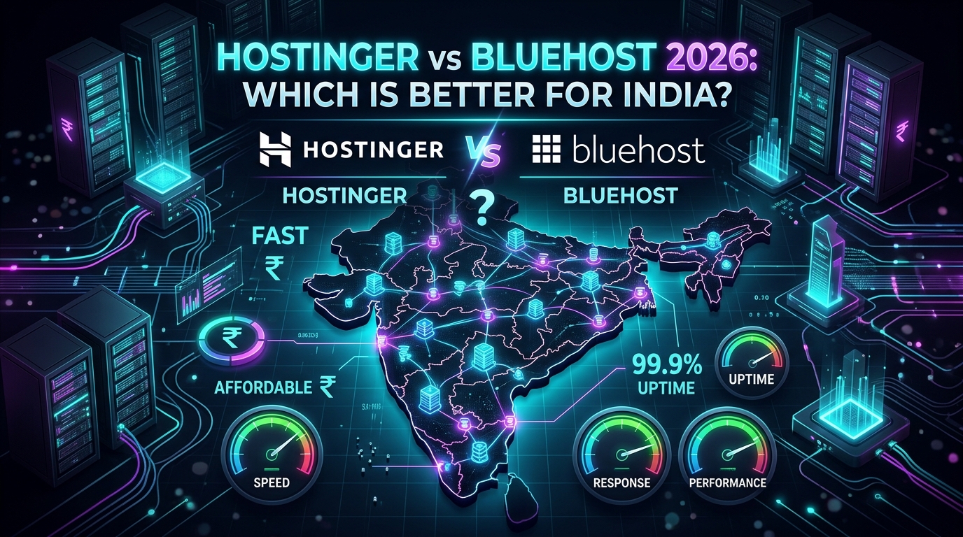 hostinger vs bluehost india 2026