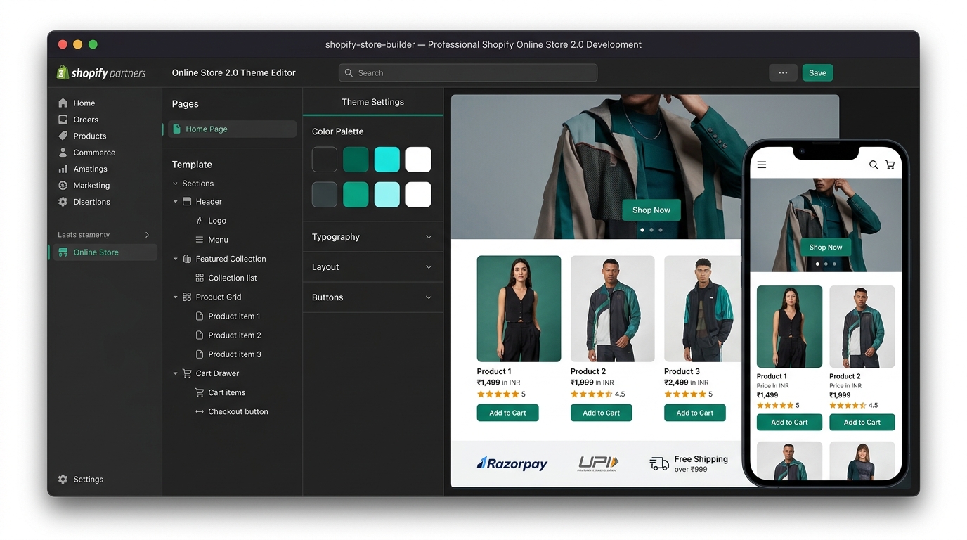 Professional Shopify Website Development and Custom Theme Design CVWORLD