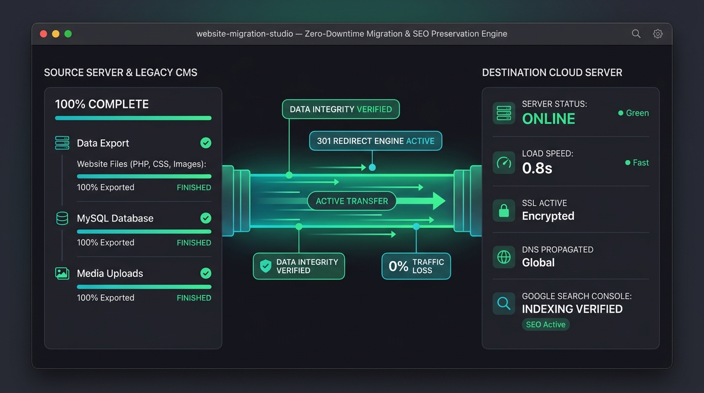 Zero-Downtime Website Migration and SEO Traffic Preservation Services CVWORLD