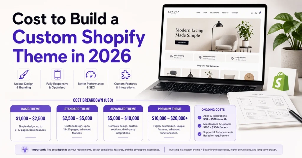 Cost to Build a Custom Shopify Theme in 2026